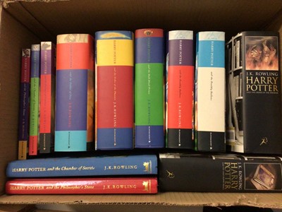 Lot 307 - First Edition Harry Potter books and others