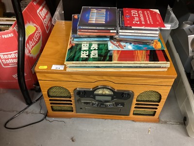 Lot 414 - Stortford record and CD player, pair of Aiwa speakers, Philips 3 CD Changer and pair of speakers etc