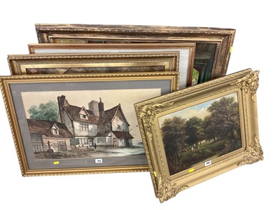 Lot 49 - Group of pictures, including antique oils and watercolours