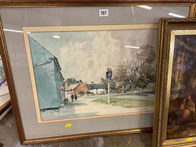 Lot 49 - Group of pictures, including antique oils and watercolours