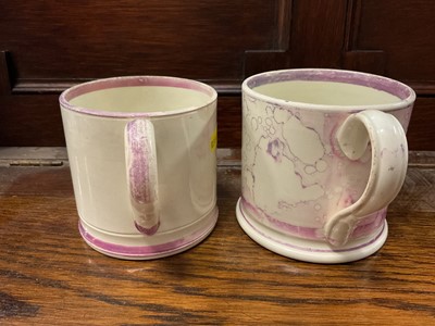 Lot 96 - Two 19th century Sunderland lustre mugs