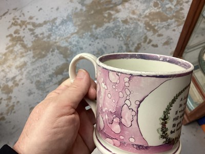 Lot 96 - Two 19th century Sunderland lustre mugs