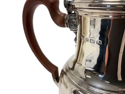 Lot 264 - Four piece silver coffee set by Mappin and Webb