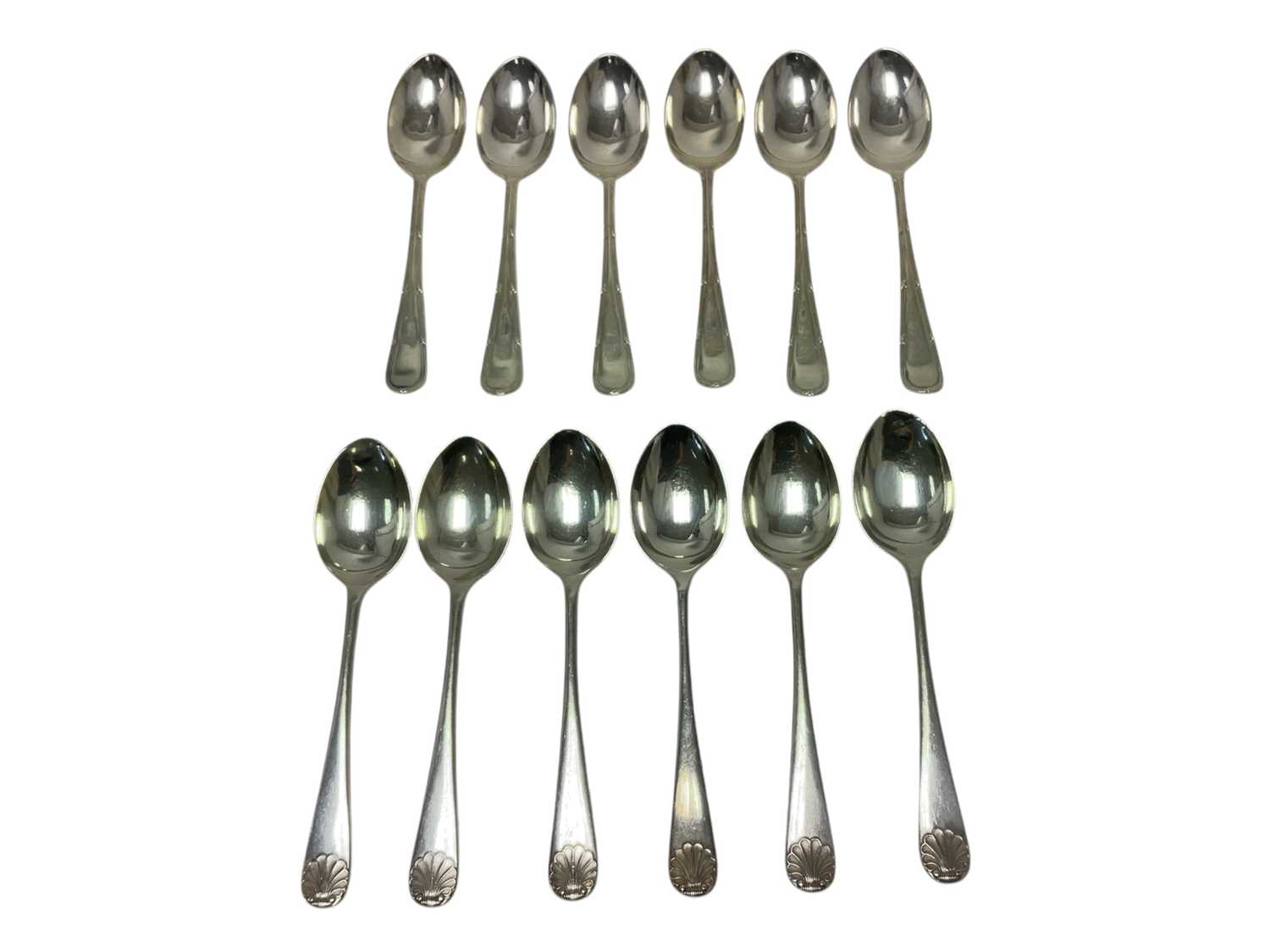 Lot 270 - Two sets of six teaspoons
