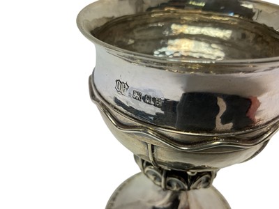 Lot 271 - Arts and Crafts silver goblet by Omar Ramsden (London 1921)