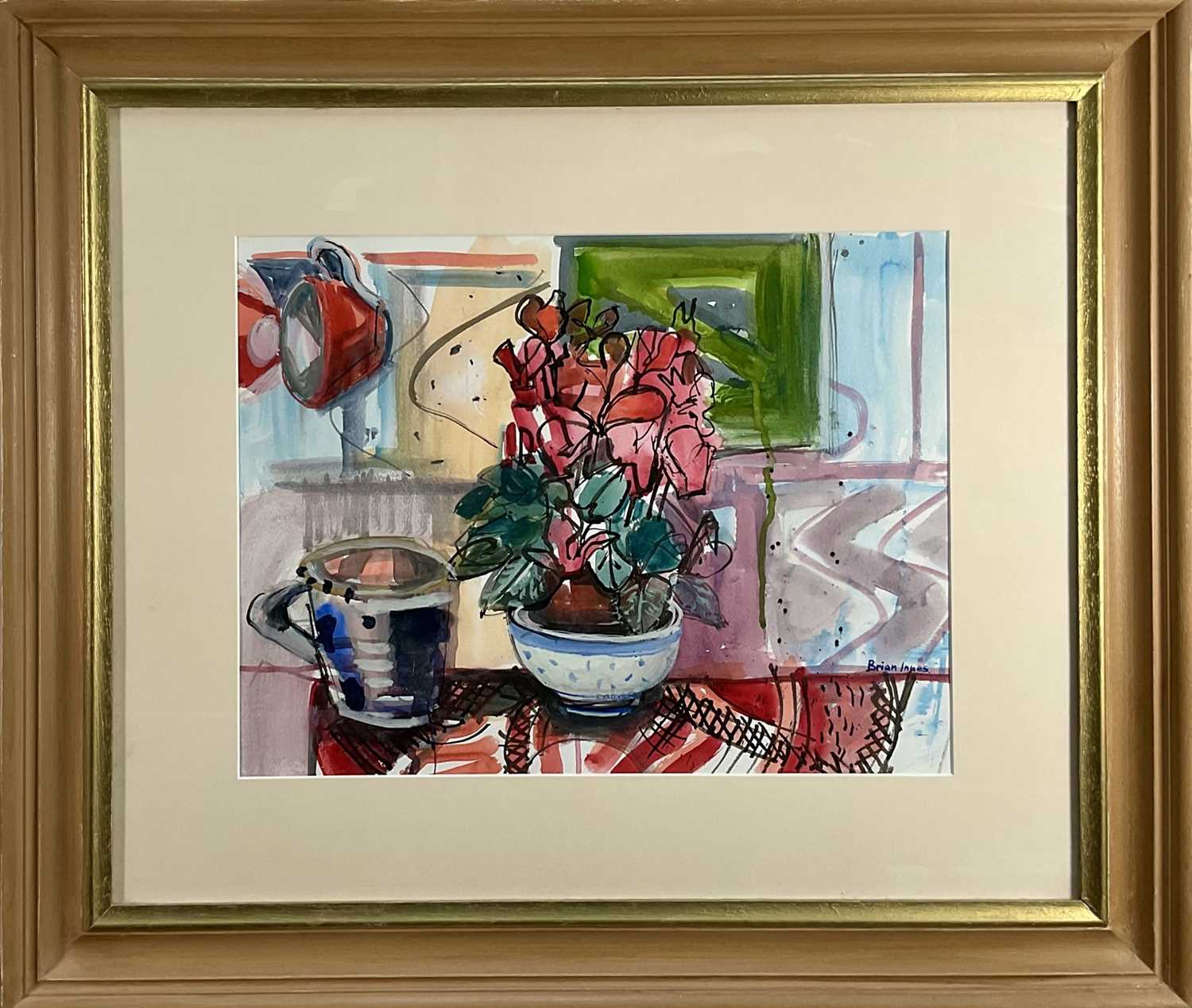 Lot 75 - Brian Innes two signed watercolours - Still
