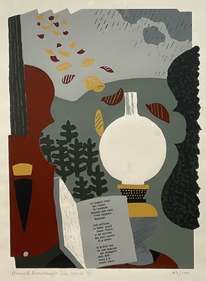 Lot 1133 - Kenneth Rowntree (1915-1997) signed poster - 'Chanson D'Automne'