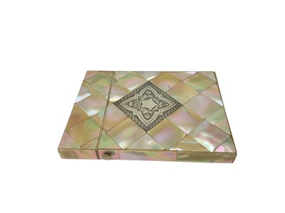 Lot 276 - Victorian mother of pearl card case