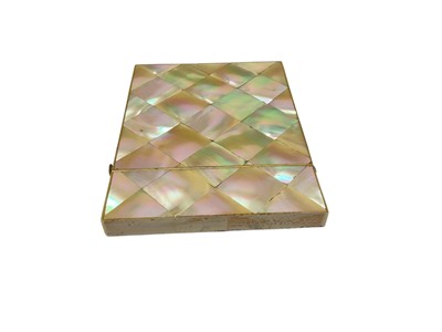 Lot 276 - Victorian mother of pearl card case