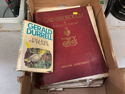 Lot 415 - Walter Armstrong- Gainsborough and his place in English Art folio and a Gerald Durrell book (2).