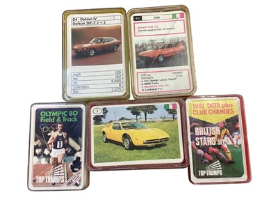 Lot 704 - Selection of vintage Top Trumps packs, boxed (8)