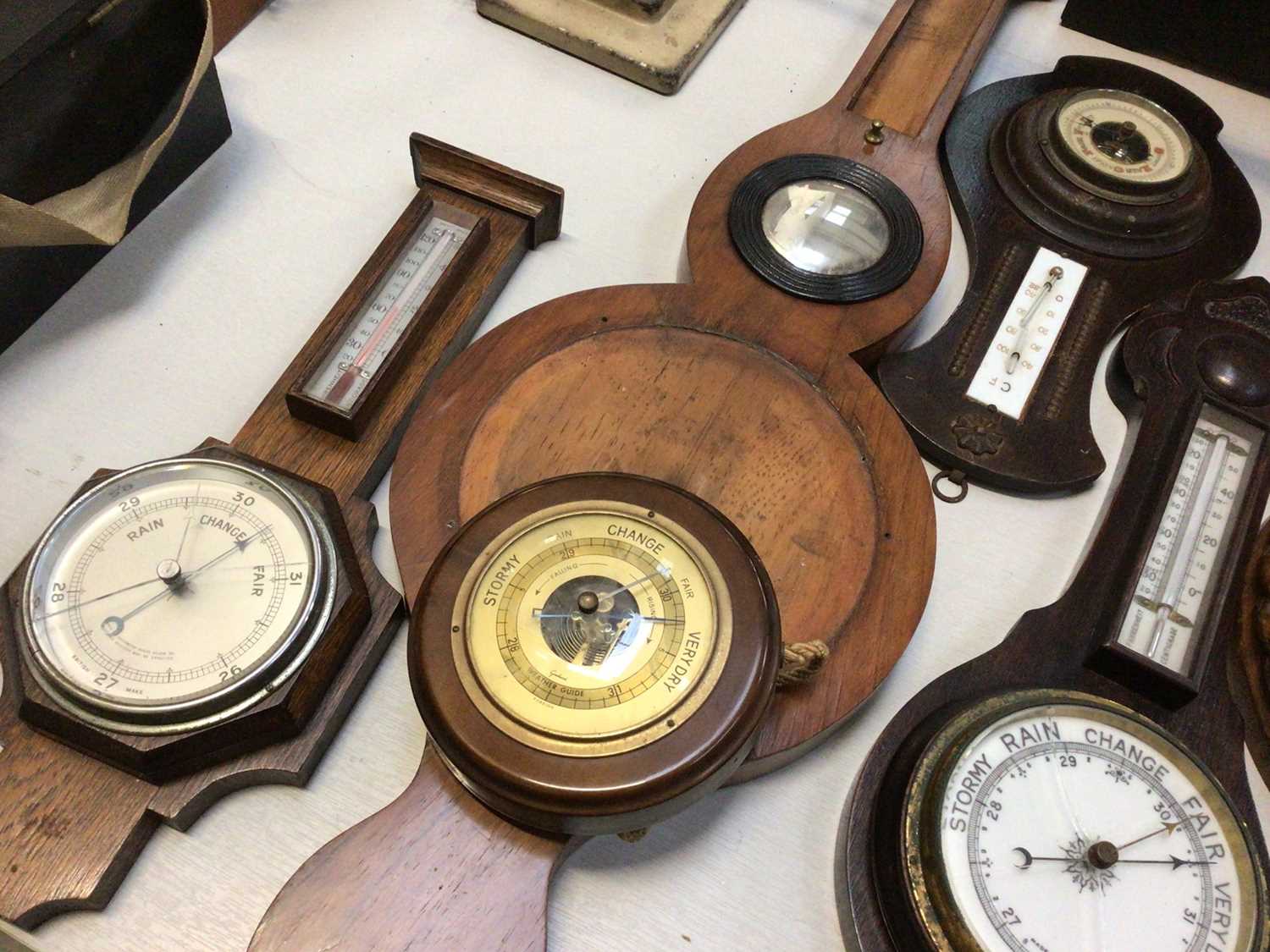 Garage Barometer Lot 324 - Group of various wall barometers