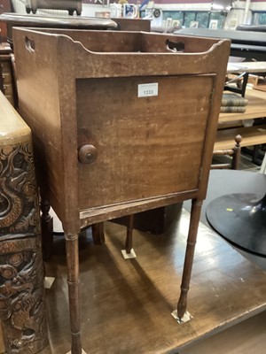 Lot 1333 - Georgian mahogany pot cupboard