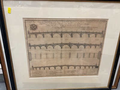 Lot 816 - Group of mostly 19th century framed engravings, mostly topographical, including London, Norfolk and Suffolk