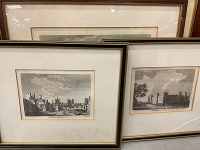 Lot 816 - Group of mostly 19th century framed engravings, mostly topographical, including London, Norfolk and Suffolk