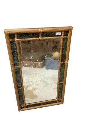 Lot 1392 - Bevelled wall mirror in gilt frame, 75.5cm x 44.5cm