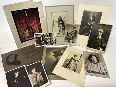 Lot 360 - Group of early 20th century black and white portrait photographs relating to the actor Sir John Martin-Harvey and other related ephemera