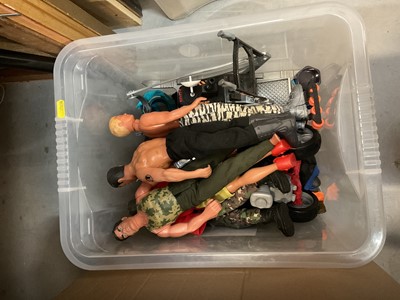 Lot 509 - One box containing a selection of Action Man dolls and accessories.