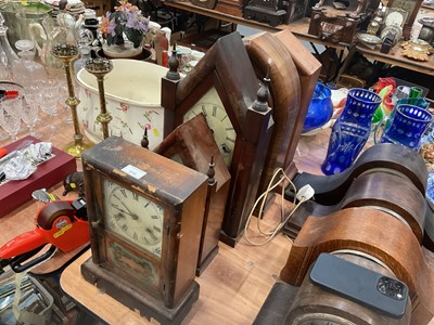 Lot 516 - Group of five American mantel clocks.