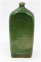 Lot 279 - Early 19th century Scandinavian green glazed...