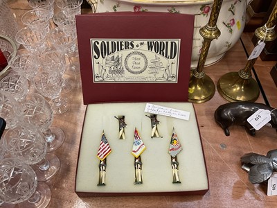 Lot 521 - Soldiers of the World West Point Series figures in box.