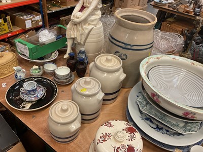 Lot 529 - Group of four stoneware storage jars