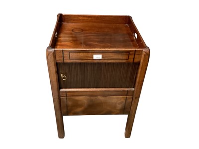 Lot 1414 - Georgian mahogany commode chest (later converted) together with a Georgian three tier washstand (2)