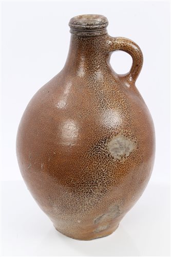 Lot 281 - 17th century Rhenish stoneware Wine bottle