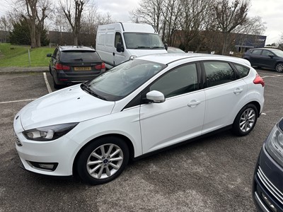 Lot 2 - 2015 Ford Focus Titanium, 1.0 petrol, manual, 5 door hatchback, reg. no. AK15 LKZ, finished in white with a black cloth interior. Offered by direction of executors, this two owner car has covere...
