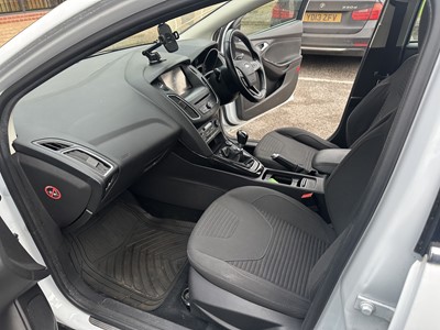 Lot 2 - 2015 Ford Focus Titanium, 1.0 petrol, manual, 5 door hatchback, reg. no. AK15 LKZ, finished in white with a black cloth interior. Offered by direction of executors, this two owner car has covere...
