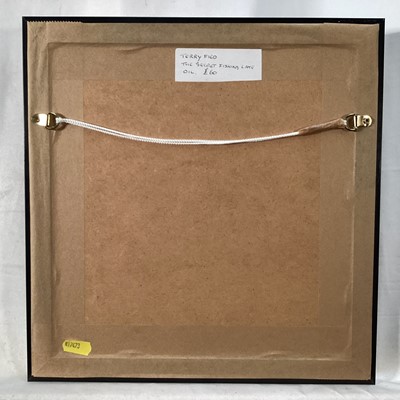 Lot 45 - Terry Field oil on paper and a 20th Century limited edition print - The Secret Fishing Lake, signed with initials, and ‘Sheltered Gate, signed indistinctly