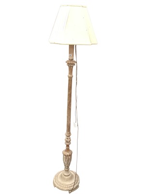 Lot 1429 - Painted standard lamp with shade