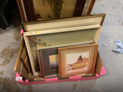 Lot 558 - Group of mixed pictures and prints to include watercolours.