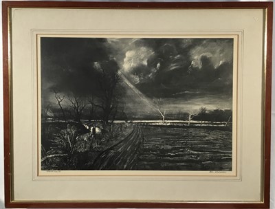 Lot 75 - Peter Newcombe (b. 1943) two prints - 'March' and 'October', signed and numbered March 49/75 and October 52/75, both 37cm x 54cm, in glazed frames