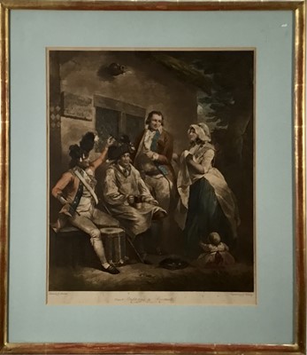 Lot 77 - After George Morland, set of 4 hand coloured prints after G. Keating