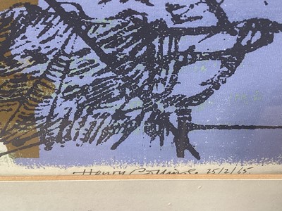 Lot 1235 - Henry Collins (1910-1994) signed limited edition screenprint - Harwich, dated Jan. 1965, 1/8, inscribed in pencil, 49cm x 65cm, in glazed frame