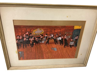 Lot 394 - Gerald Fisher gouache, Salvation Army band