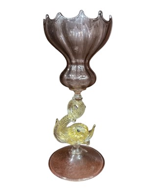 Lot 217 - Venetian wine glass