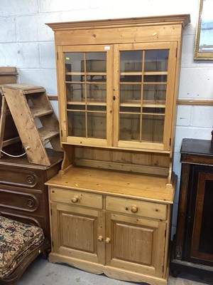 Lot 1301 - Small size pine two height dresser