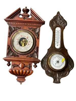 Lot 144 - Early 20th century aneroid barometer