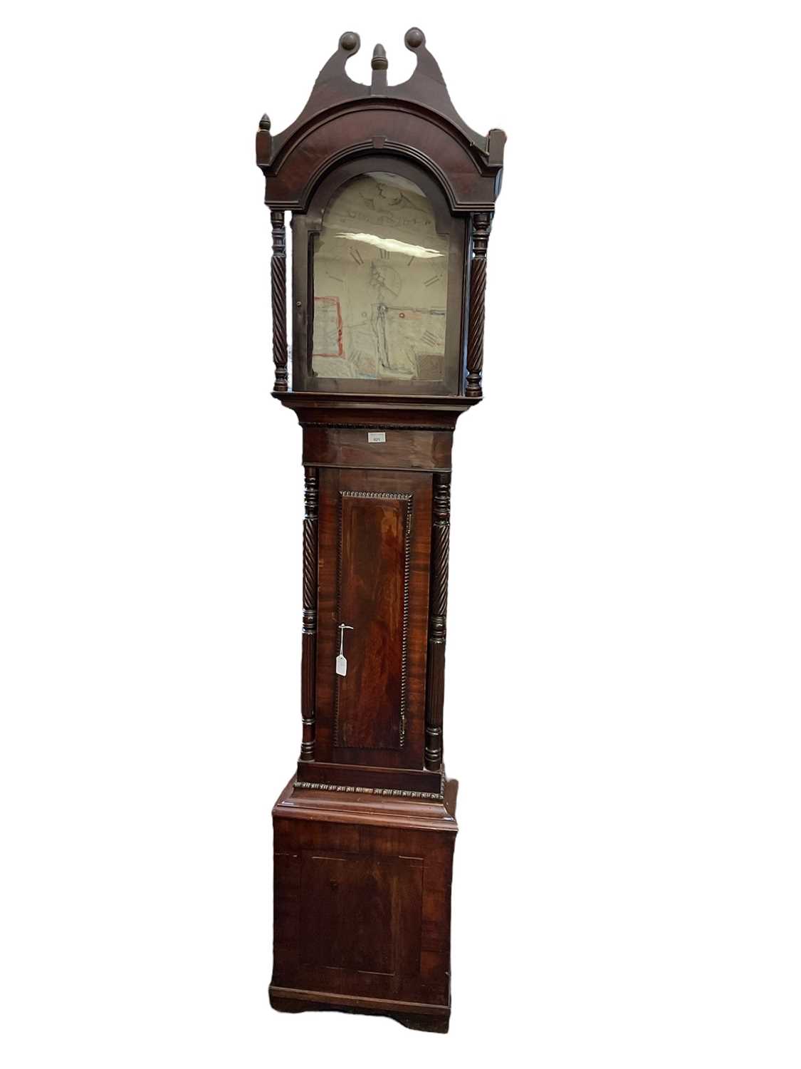 Lot 600 - George III 8-day longcase clock with silvered dial, by R & J Lavery, Taunton