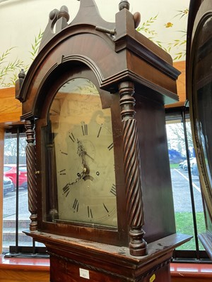 Lot 600 - George III 8-day longcase clock with silvered dial, by R & J Lavery, Taunton