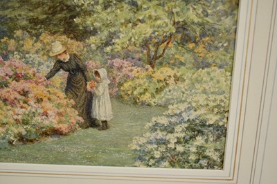 Lot 1349 - Helen Allingham (1848-1926) watercolour - 'Azaleas at Kew', signed, 20.5cm x 24.5cm, in glazed gilt frame.