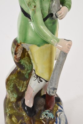 Lot 39 - Pearlware figure of a sportsman, circa 1820
