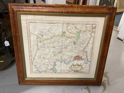 Lot 393 - Robert Morden 18th century map of Middlesex and two other maps