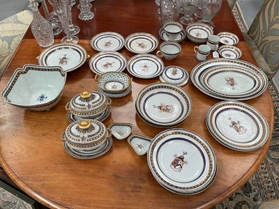 Lot 9 - Service of Chinese armorial porcelain