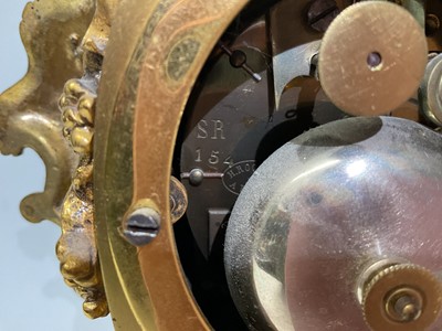 Lot 631 - 19th century French ormolu mantel clock, signed H. Rochat, Paris