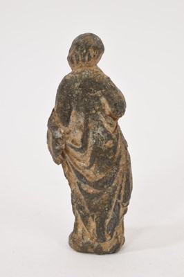 Lot 868 - Roman bronze or lead votive figure, collectors mark to base