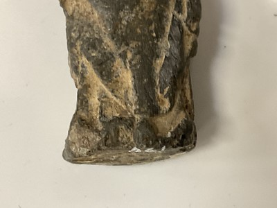 Lot 868 - Roman bronze or lead votive figure, collectors mark to base