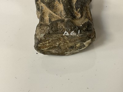 Lot 868 - Roman bronze or lead votive figure, collectors mark to base